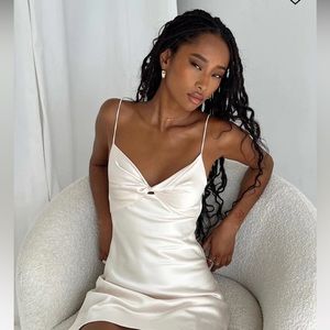 Princess Polly MARILYN MINI DRESS CHAMPAGNE